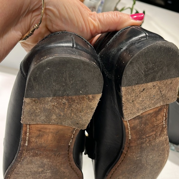 Versace black leather Medusa slip on loafers, size: 41 European = 8 USA - Picture 7 of 8